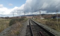Поезд разорвал иномарку на юге Сахалина, Фото: 12