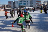 Мастер-класс для любителей хоккея прошел на площади Ленина в Южно-Сахалинске, Фото: 6