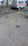 Подходы к макаровской ЦРБ утопают в грязи, Фото: 1