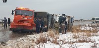Автобус, грейдер и грузовик столкнулись в районе Пригородного, Фото: 5
