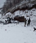 Военный "Урал" разбился на Холмском перевале, Фото: 4