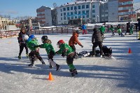 Мастер-класс для любителей хоккея прошел на площади Ленина в Южно-Сахалинске, Фото: 5