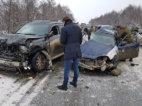 При ДТП на Корсаковской трассе пострадали люди, Фото: 8