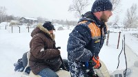 Спасатели Южно-Сахалинска на снегоходе прорвались к горожанину, нуждающемуся в гемодиализе, Фото: 9