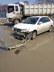 Грузовик врезался в "Короллу" и скрылся с места ДТП в Южно-Сахалинске, Фото: 3