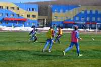 На футбольном поле стадиона «Спартак» прошла первая тренировка после зимнего периода, Фото: 13