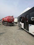 Очевидцев столкновения автобуса и бензовоза ищут в Южно-Сахалинске, Фото: 1