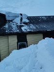 Крышу продавило тяжёлым снегом в доме в Адо-Тымово, Фото: 5