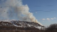 Пожар произошел на городской свалке в Южно-Сахалинске, Фото: 2