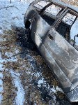 Сахалинец сбил пешехода, скрылся с места и сжёг автомобиль, Фото: 1