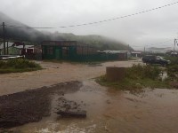 На Шикотане затопило частные дома, Фото: 2