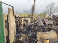 Появились фото последствий крупного пожара в сахалинском селе Восток, Фото: 5