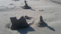 Загадочные песчаные сталагмиты выросли в заливе Мордвинова, Фото: 20