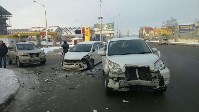 Тройное ДТП произошло в Южно-Сахалинске, Фото: 2