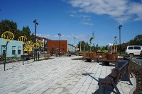 Сквер на пересечении улиц Окружной, Нагорной и Овражной благоустроили в Корсакове, Фото: 4
