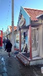 Рыбный павильон загорелся у Дома торговли в Южно-Сахалинске, Фото: 11