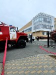 Учения пожарных в школе Долинска, Фото: 7