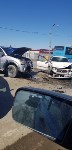 При столкновении двух иномарок в Южно-Сахалинске пострадал пассажир одной из них, Фото: 2