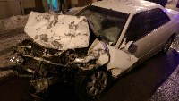 Две легковушки и грузовик столкнулись рано утром в центре Южно-Сахалинска, Фото: 11