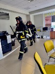 Учения пожарных в школе Долинска, Фото: 14