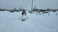 Спасатели Южно-Сахалинска на снегоходе прорвались к горожанину, нуждающемуся в гемодиализе, Фото: 6