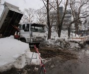 Машина развозит грязь от Дома Правительства, Фото: 6