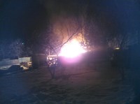 Частный дом дотла сгорел в Корсакове, Фото: 3