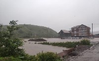 На Шикотане затопило частные дома, Фото: 6