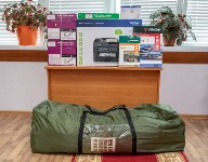 Сахалинскому поисково-спасательному отряду "СОВА" передали шатер и принтер, Фото: 3