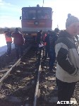 Легковушка с поездом в Поронайске, Фото: 4