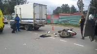 Мопед врезался в грузовик в Южно-Сахалинске, Фото: 5