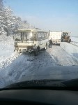 Грейдер, два самосвала и автобус столкнулись в Углегорском районе, Фото: 6