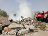 В Корсакове горят руины , Фото: 3