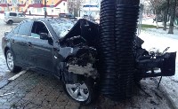 Водитель BMW врезался в дерево и скрылся с места ДТП в Южно-Сахалинске, Фото: 12