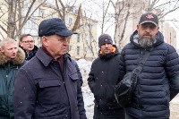 Мэр Сергей Надсадин выехал на пр. Мира по жалобами людей на подтопление подвалов, Фото: 1