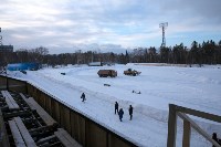 В городском парке Южно-Сахалинска завершается подготовка к проведению мотогонок на льду, Фото: 6