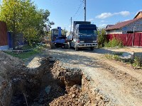 Рабочие повредили газопровод в Троицком, Фото: 3