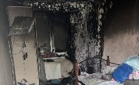 Жена и двое детей сахалинского участника СВО лишились квартиры после пожара, Фото: 1