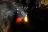 На Сахалине из снежного плена освободили автоколонну, Фото: 8