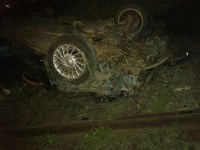 Мужчина пострадал в перевернувшейся в Корсакове Toyota Marino , Фото: 7