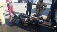 Кроссовер и мотоцикл столкнулись в Южно-Сахалинске, Фото: 5