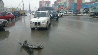 На улице Пуркаева в Южно-сахалинске столкнулись две иномарки, Фото: 5