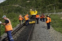 На Сахалине стартовал решающий этап перешивки железнодорожной колеи, Фото: 9