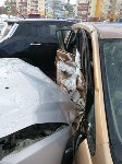 Сразу пять машин попали в аварию в центре Южно-Сахалинска , Фото: 6