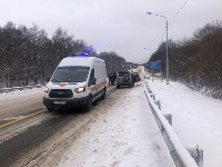 Мужчина пострадал в лобовом ДТП на дороге Южно-Сахалинск - Корсаков, Фото: 1
