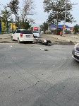 Мотоциклист пострадал при столкновении с Toyota Wish в Южно-Сахалинске, Фото: 1