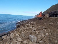 Уникальные работы по берегоукреплению и защите от обвалов проводят железнодорожники на Сахалине, Фото: 7