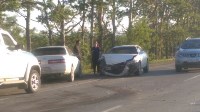 Женщина пострадала при столкновении двух "Тойот" в Южно-Сахалинске, Фото: 2