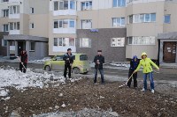 Уборка дворов и улиц в Южно-Сахалинске, Фото: 82
