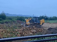 Временный объезд сделали на дороге в Углегорском районе, где разрушился мост, Фото: 7